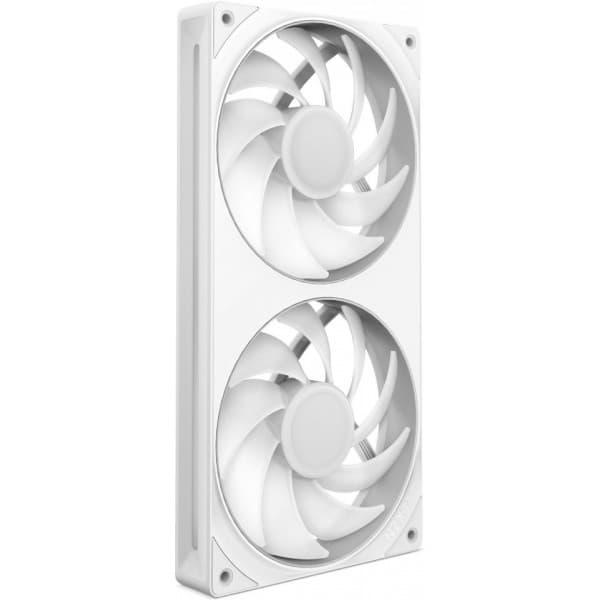 NZXT F240 RGB CORE-blæser, 2 * 120 mm, hvid