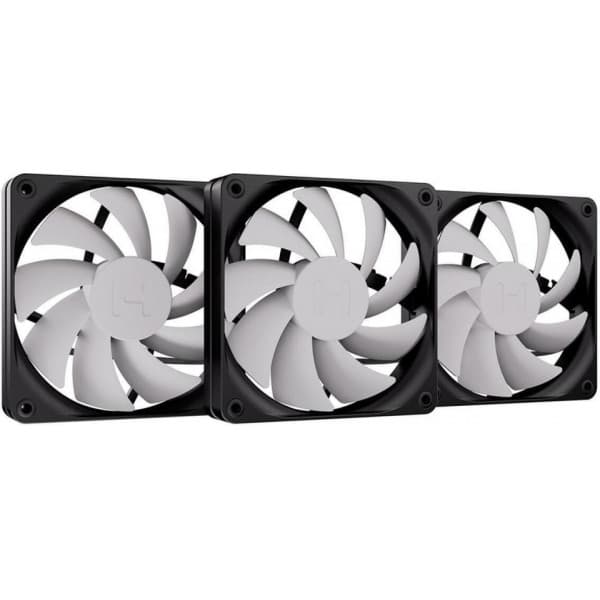 Hyte flow FA12 PWM -tuuletin, 120 mm, 3-pack musta, Harmaa