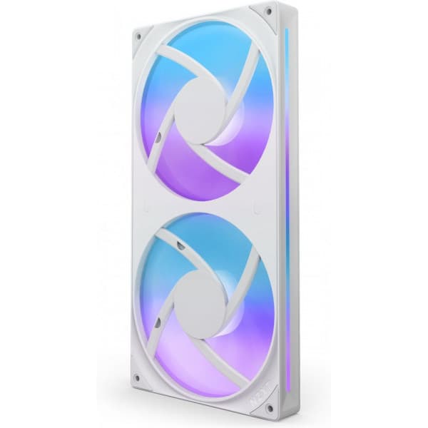 NZXT F280 RGB CORE-fläkt, 2 * 140 mm, vit