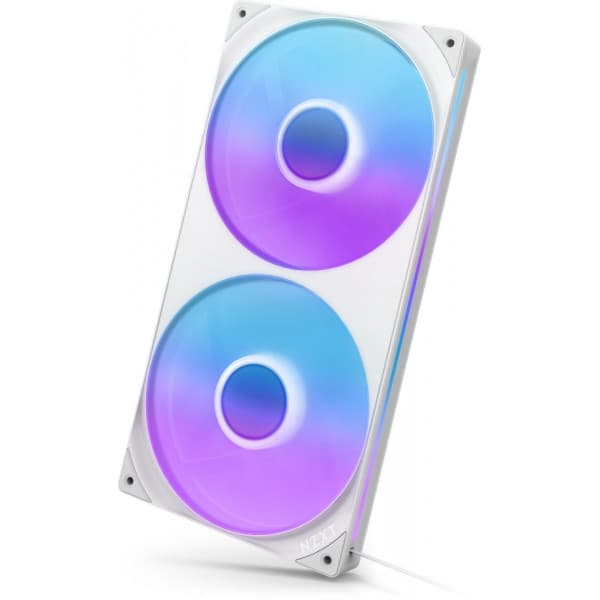 NZXT F280 RGB CORE-fläkt, 2 * 140 mm, vit