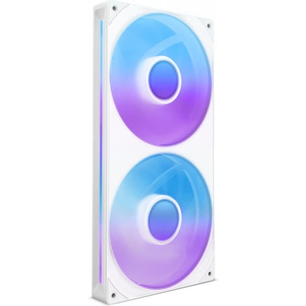 NZXT F280 RGB CORE-fläkt, 2 * 140 mm, vit