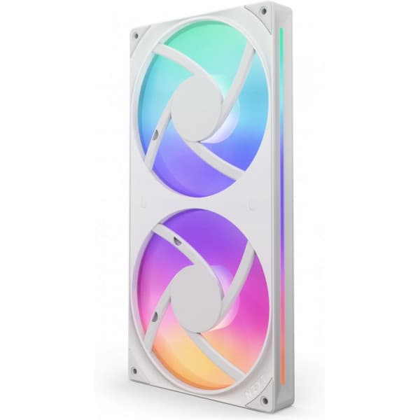 NZXT F280 RGB CORE-fläkt, 2 * 140 mm, vit