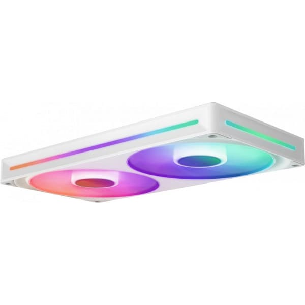 NZXT F280 RGB CORE-fläkt, 2 * 140 mm, vit