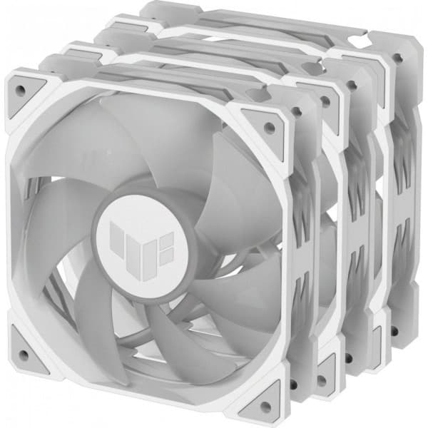 Asus TUF Gaming TR 120 ARGB PWM-fläkt, 120 mm, vit, 3-pack