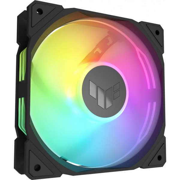 Asus TUF Gaming TR 120 ARGB PWM-fläkt, 120 mm, svart