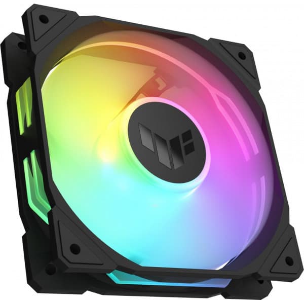 Asus TUF Gaming TR 120 ARGB PWM-fläkt, 120 mm, svart Svart