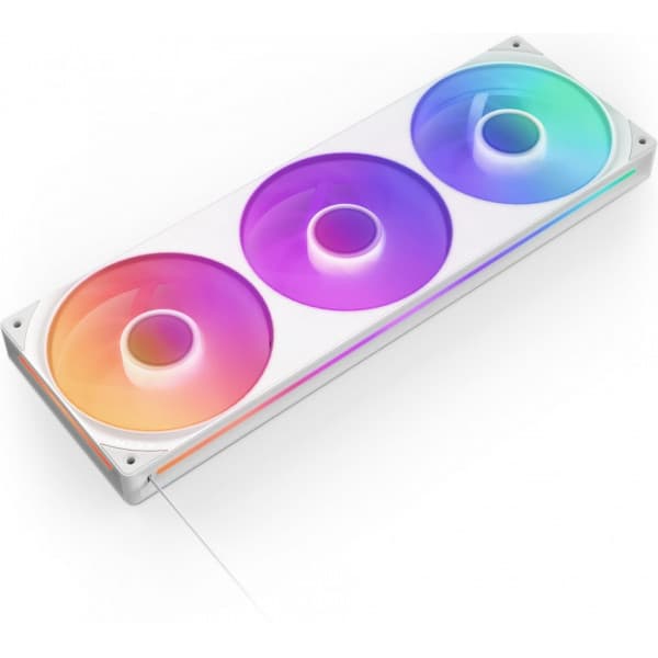 NZXT F360 RGB CORE-fläkt, 3 * 120 mm, vit