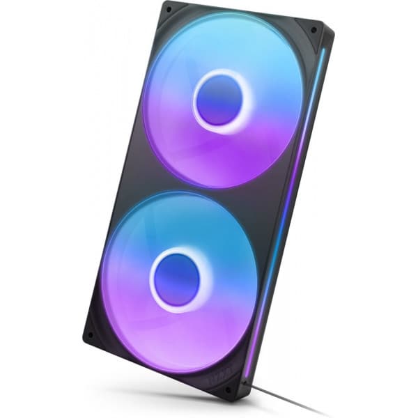 NZXT F280 RGB CORE-fläkt, 2 * 140 mm, svart