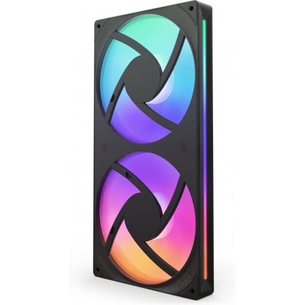 NZXT F280 RGB CORE-fläkt, 2 * 140 mm, svart