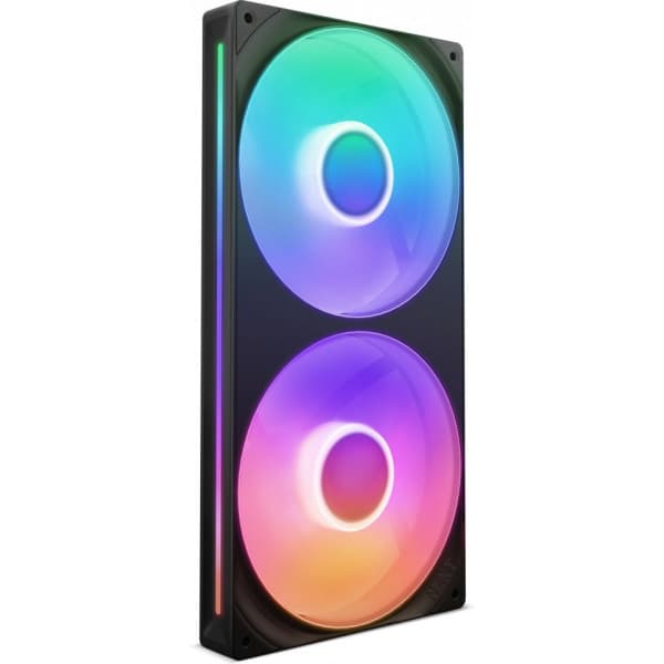 NZXT F280 RGB CORE-fläkt, 2 * 140 mm, svart Svart