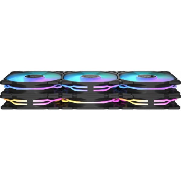 Asus TUF Gaming TR 120 ARGB Reverse PWM -fläkt, 120 mm, svart, 3-pack