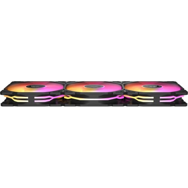 Asus TUF Gaming TR 120 ARGB Reverse PWM -fläkt, 120 mm, svart, 3-pack