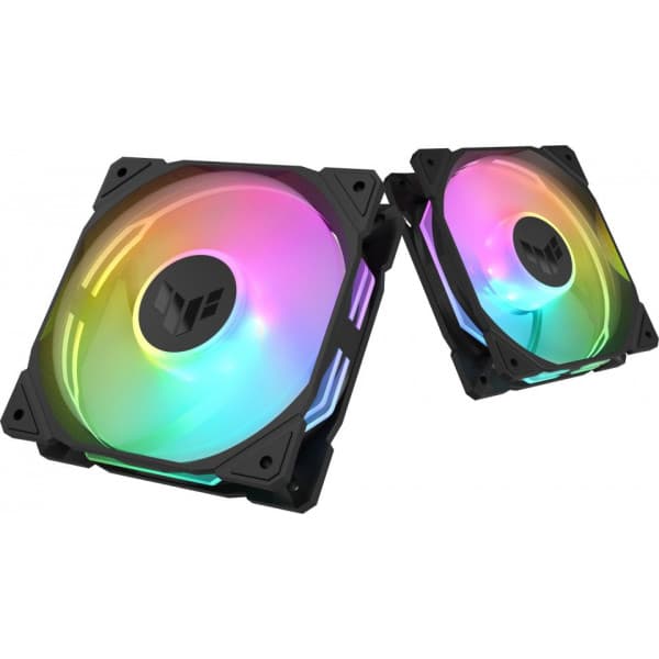 Asus TUF Gaming TR 120 ARGB Reverse PWM -fläkt, 120 mm, svart, 3-pack