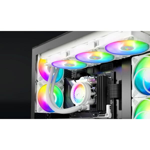Arctic Liquid Freezer III 420 ARGB - væskekølesystem, hvid