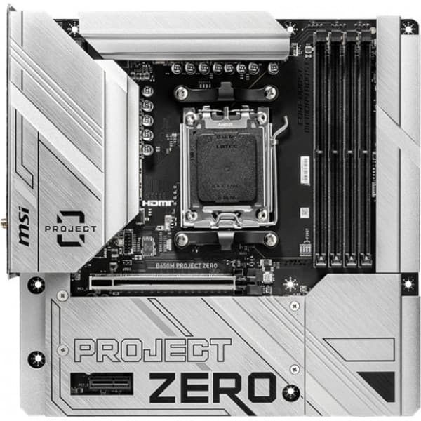 MSI B650M PROJECT ZERO AM5 ATX bundkort
