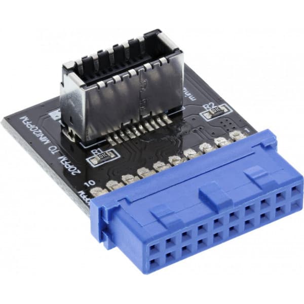 InLine USB 3.0 to USB 3.1 Front Panel Key-A Adapter internal -moduuli Monivärinen