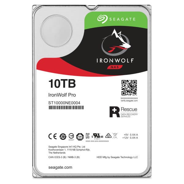 Seagate IRONWOLF PRO 10 T SATAIII 256 MB 3,5" harddisk