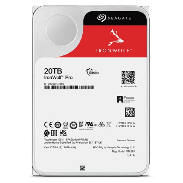 Seagate IRONWOLF PRO 20 Tt SATAIII 256 Mt 3,5" hårddisk