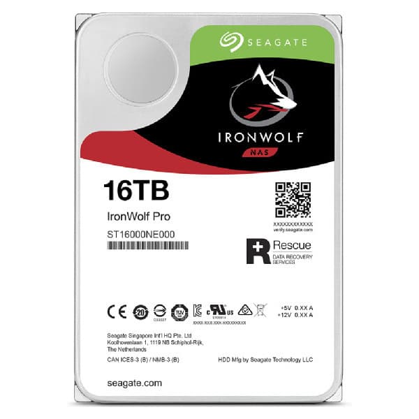 Seagate IRONWOLF PRO 16 T  SATAIII 256 MB 3,5" harddisk
