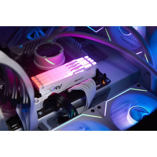 Kingston FURY Beast White DDR5 RGB 6000 MHz CL30 16 GB hukommelsesmodul