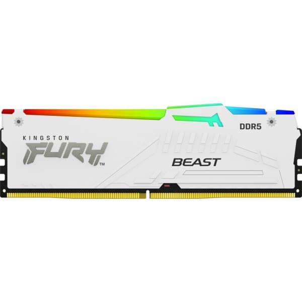 Kingston FURY Beast White DDR5 RGB 6000 MHz CL30 16 GB hukommelsesmodul