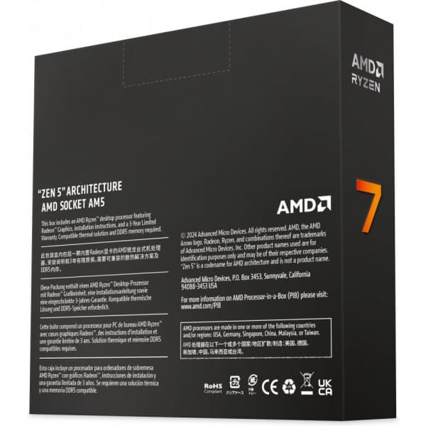 AMD Ryzen 7 9700X -prosessori AM5 -kantaan