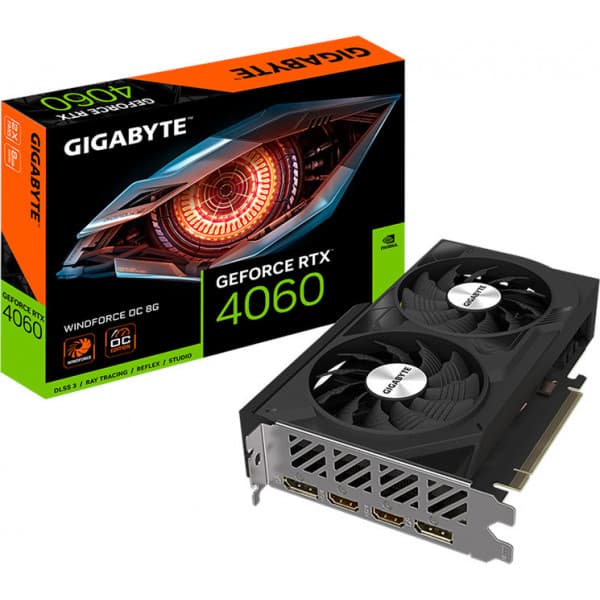 Gigabyte GeForce RTX 4060 WINDFORCE OC 8G -näytönohjain