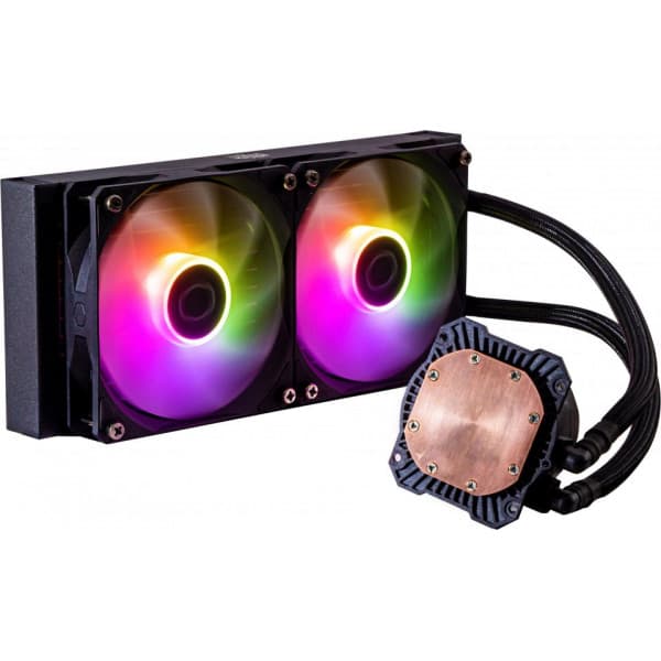 Cooler Master MasterLiquid 240L Core ARGB -vätskekylsystem, svart