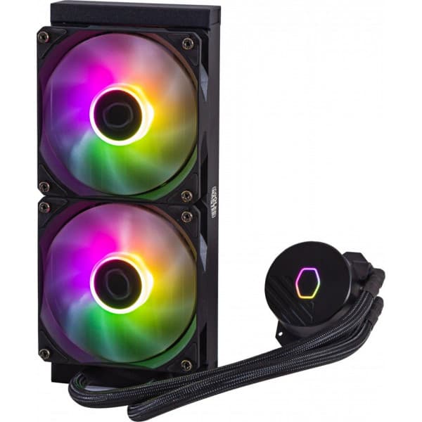 Cooler Master MasterLiquid 240L Core ARGB -vätskekylsystem, svart