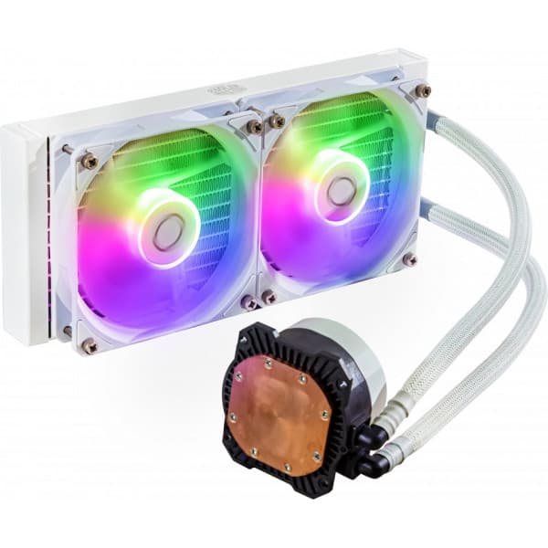 Cooler Master MasterLiquid 240L Core ARGB væskekølesystem, hvid