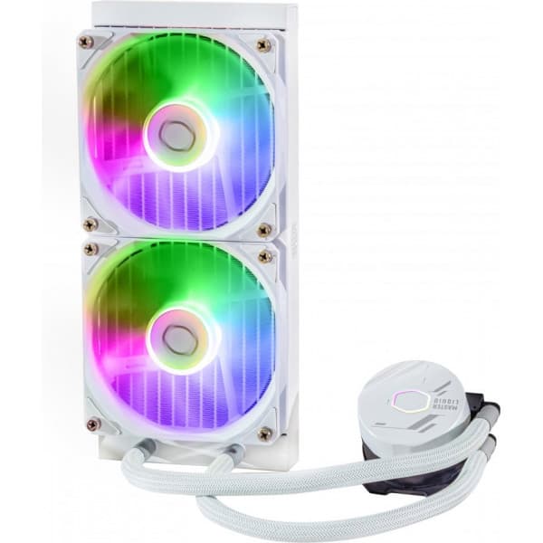 Cooler Master MasterLiquid 240L Core ARGB væskekølesystem, hvid