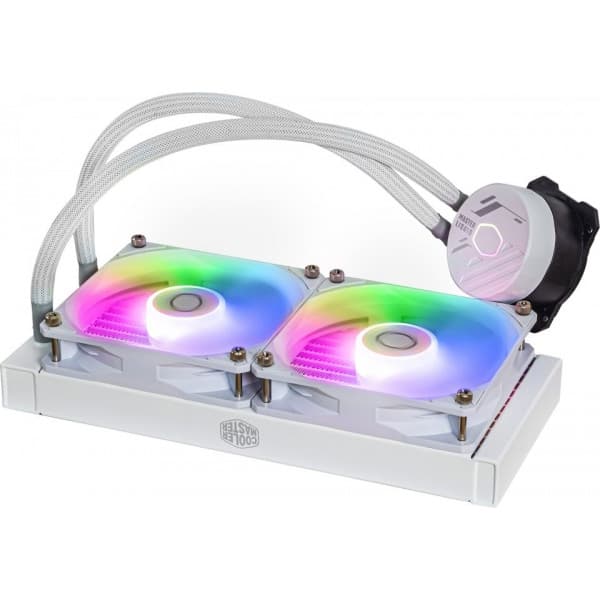 Cooler Master MasterLiquid 240L Core ARGB væskekølesystem, hvid