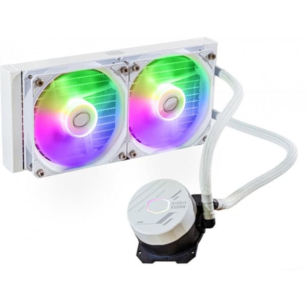 Cooler Master MasterLiquid 240L Core ARGB væskekølesystem, hvid Hvid
