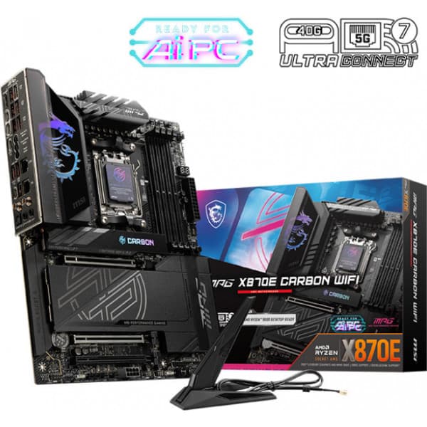 MSI MPG X870E CARBON WIFI AM5 ATX bundkort