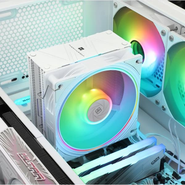 Thermalright Assassin Spirit 120 EVO White ARGB -processor køler, hvid