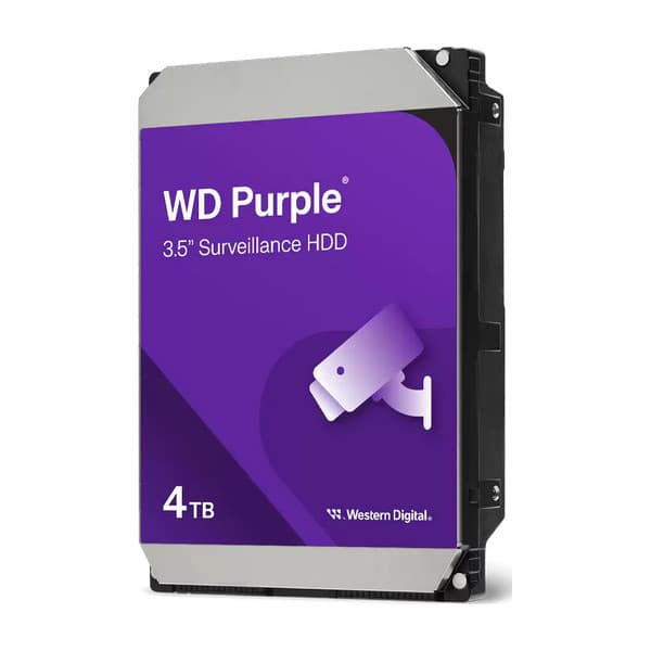 WD Purple Surveillance 4 Tt SATA 3,5"-harddisk