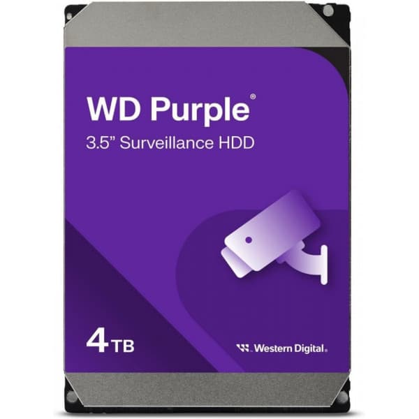 WD Purple Surveillance 4 Tt SATA 3,5"-harddisk