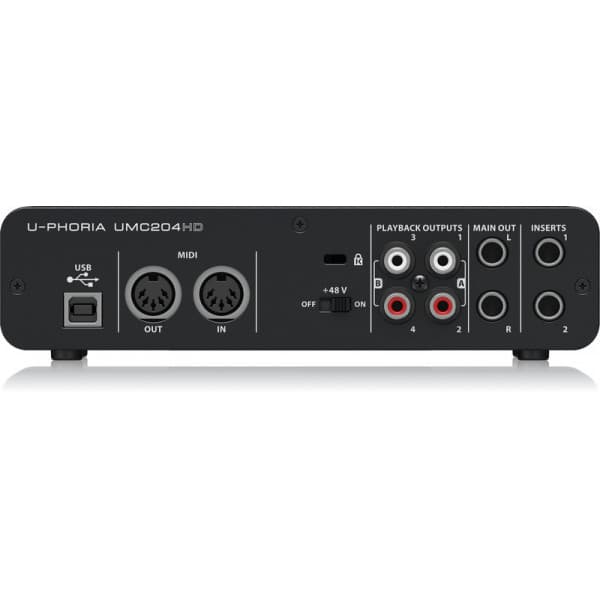 Behringer U-Phoria UMC204HD lydkort USB-bus