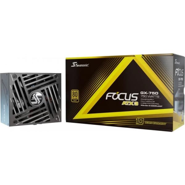 Seasonic FOCUS GX-1000 ATX 3.1 (2024) -strømforsyning, sort, 1000 W Sort