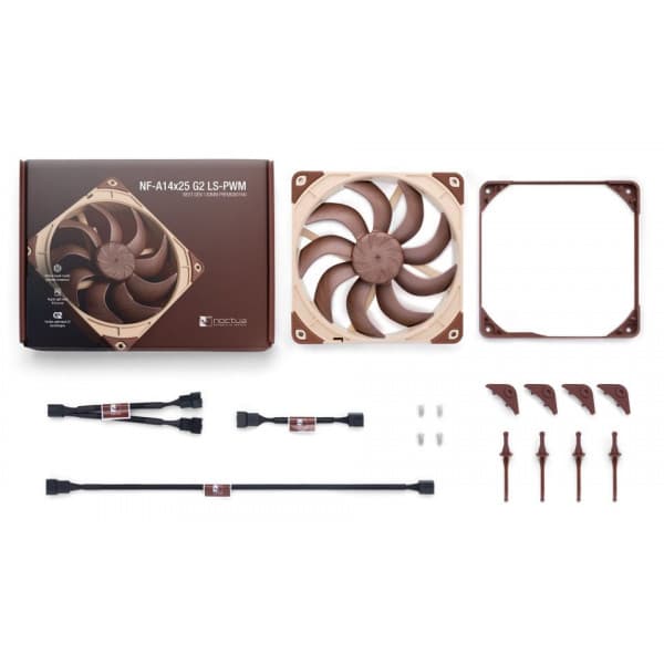 Noctua NF-A14x25 G2 LS PWM chassi-blæser, 140 mm