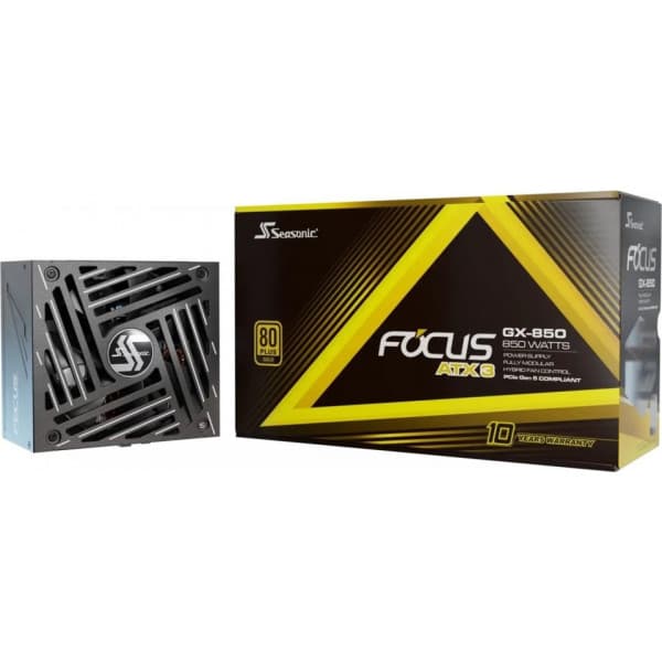Seasonic FOCUS GX-850 ATX 3.1 (2024) -strømforsyning, sort, 850 W Sort