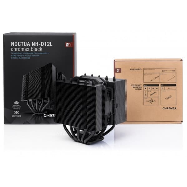 Noctua NH-D12L chromax.black -processor køler