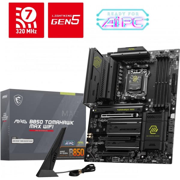 MSI MAG B850 TOMAHAWK MAX WIFI AM5 ATX-moderkort