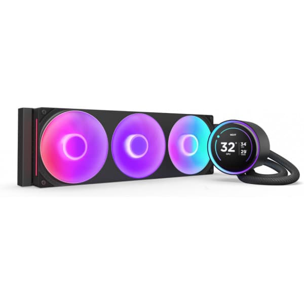 NZXT Kraken Elite RGB 360 (2024) væskekølesystem, sort Sort