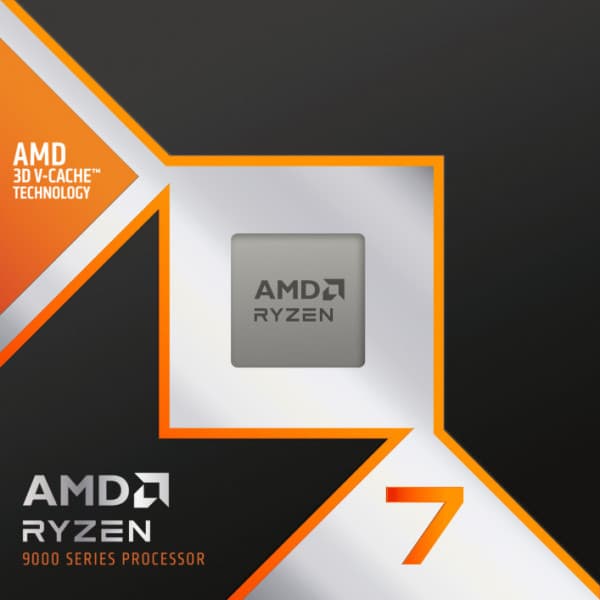 AMD Ryzen 7 9800X3D processor til AM5-sokkel