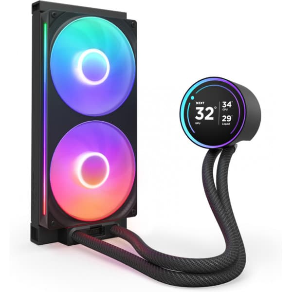 NZXT Kraken Elite RGB 280 (2024) -nestejäähdytysjärjestelmä, musta