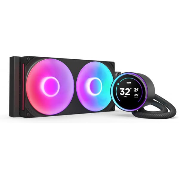 NZXT Kraken Elite RGB 280 (2024) -nestejäähdytysjärjestelmä, musta musta