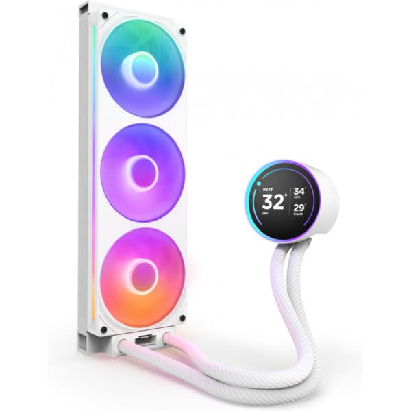 NZXT Kraken Elite RGB 360 (2024) -vätskekylsystem, vit