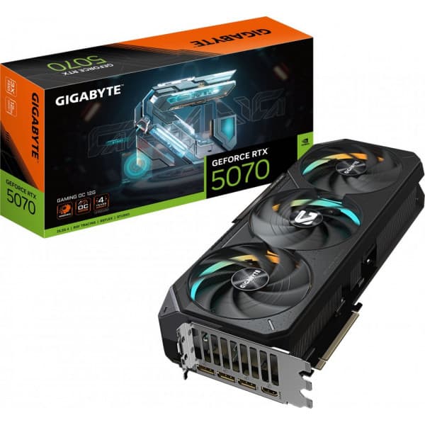 Gigabyte GeForce RTX 5070 Ti GAMING OC 16 Gt grafikkort Svart