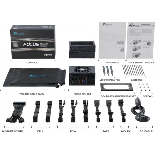 Seasonic Focus SPX (2021) SFX-netværksaggregat, 750 W